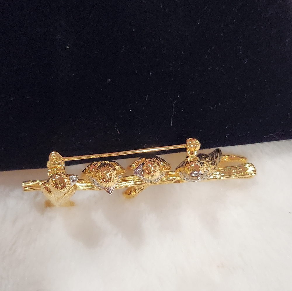 Joan Rivers Songbirds Vintage Brooch - Picture 5 of 6